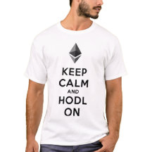 Behållalugn och Hodl på den Ethereum T-tröja
