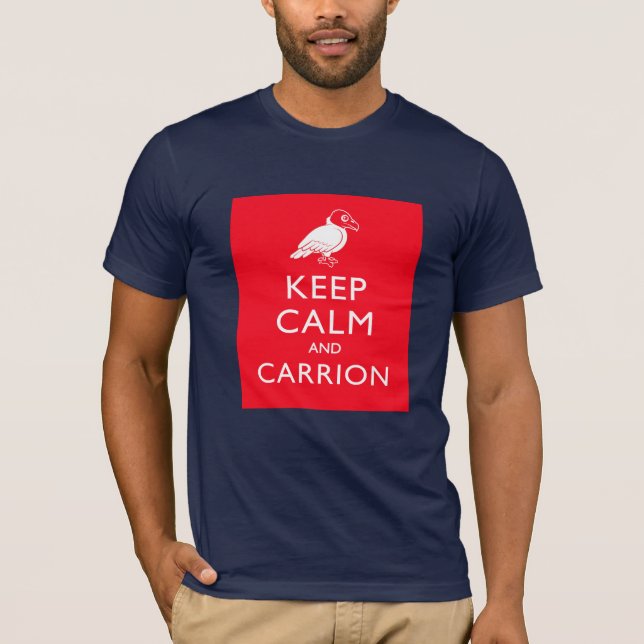 Behållalugn och kadaver t-shirt (Framsida)