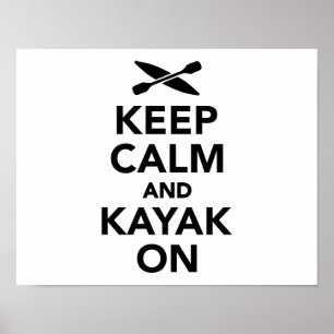 Behållalugn och kajak på poster