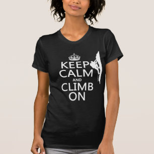 Behållalugn och klättring på (anpassadefärg) t-shirt