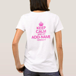 Behållalugn och l5At "tillfogar det namn" T-shirt