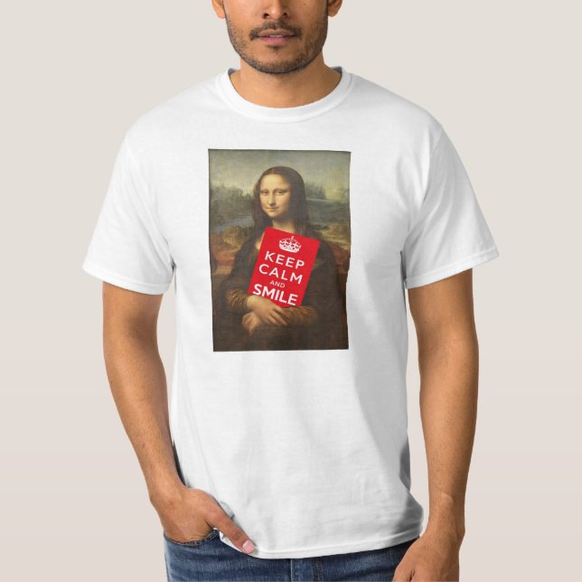 Behållalugn och leende t shirt (Framsida)