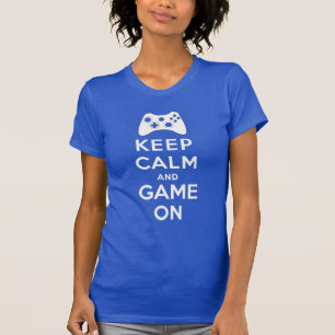 Behållalugn och lek på tee shirt