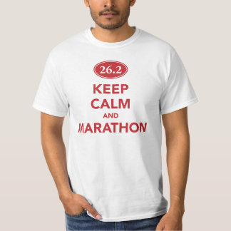 Behållalugn och maraton. Skjorta T-shirt