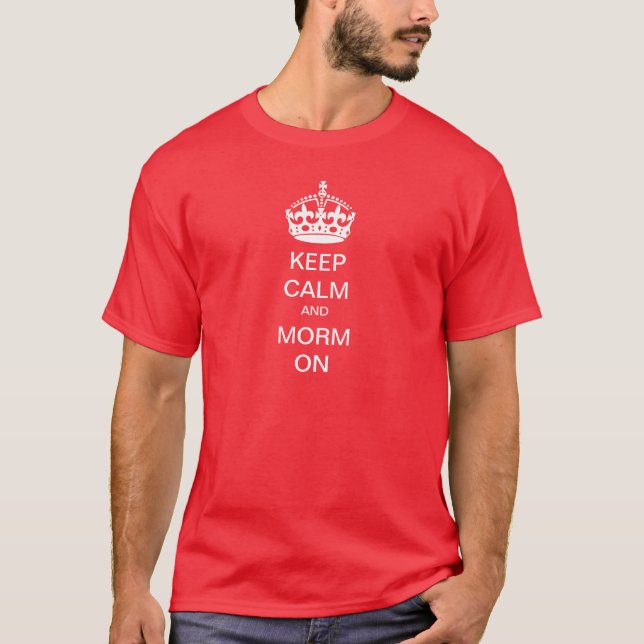 Behållalugn och Morm på! Tee Shirt (Framsida)