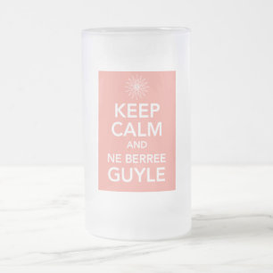 BEHÅLLALUGN och NE BERREE GUYLE Frostat Ölglas