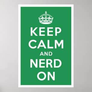 Behållalugn och Nerd på Poster