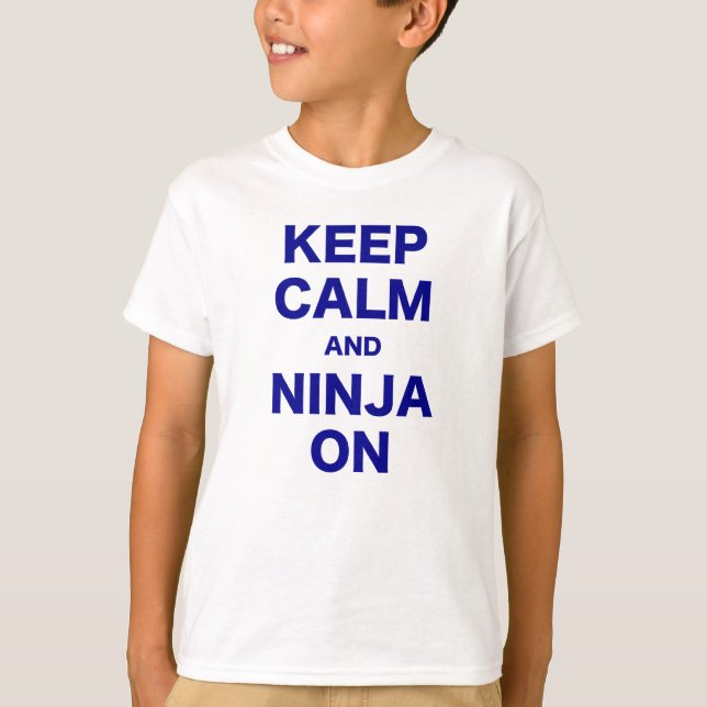 Behållalugn och Ninja på T Shirt (Framsida)