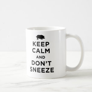 Behållalugn och nysar inte muggen kaffemugg