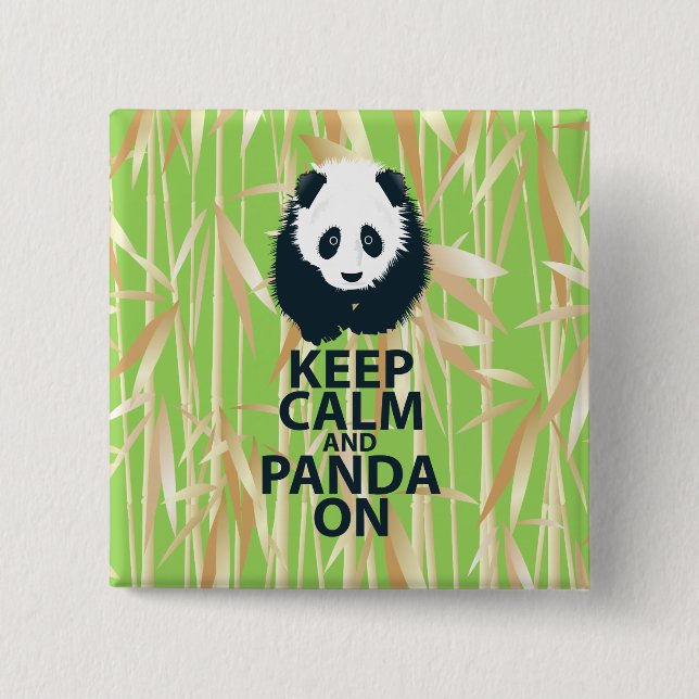 Behållalugn och Panda på den original- Knapp (Framsida)