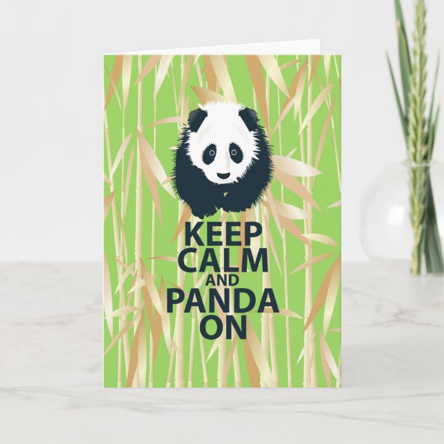 Behållalugn och Panda på den original- Kort (Framsida)