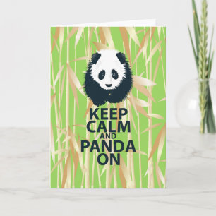 Behållalugn och Panda på den original- Kort
