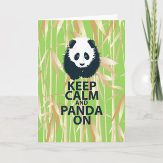 Behållalugn och Panda på den original- Kort
