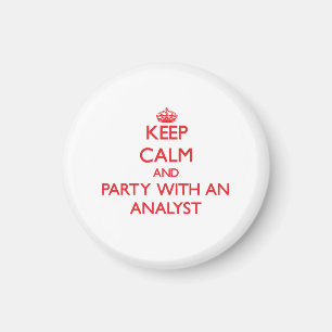 Behållalugn och party med en analytiker magnet