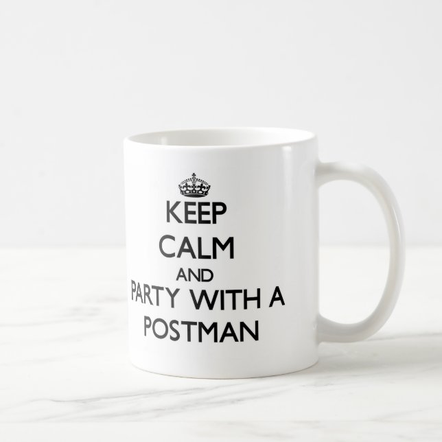 Behållalugn och party med en brevbärare kaffemugg (Höger)
