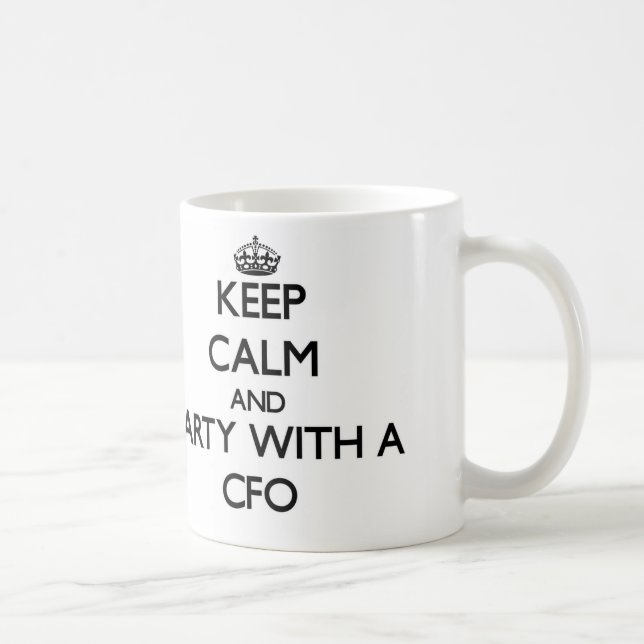 Behållalugn och party med en Cfo Kaffemugg (Höger)