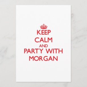 Behållalugn och party med Morgan Inbjudningar