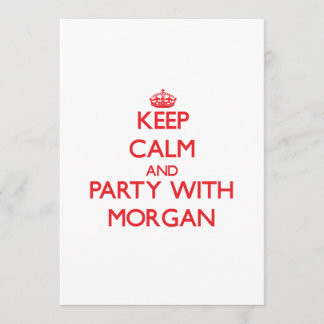 Behållalugn och party med Morgan Inbjudningar