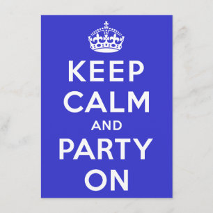 Behållalugn och party på inbjudningar