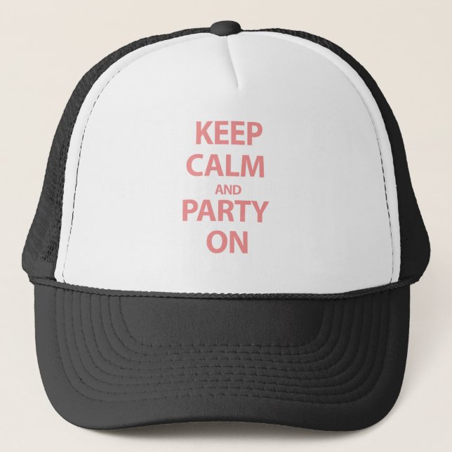Behållalugn och party på keps (Framsida)