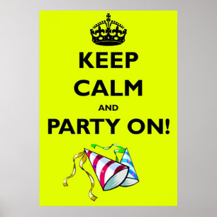 BEHÅLLALUGN OCH PARTY PÅ! POSTER
