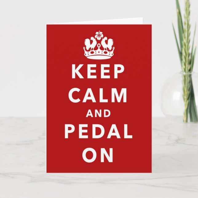Behållalugn och pedal på kort (Framsida)