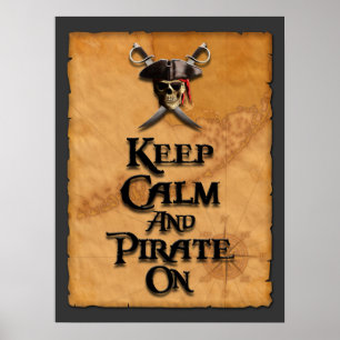 Behållalugn och pirat på poster