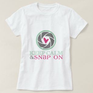 Behållalugn och plötsligt på skjortan för dame tee shirt