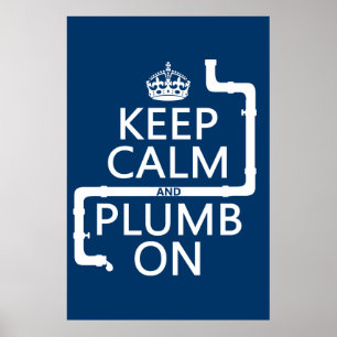 Behållalugn och Plumb på (rörmokaren/rörmokeri) Poster