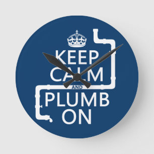 Behållalugn och Plumb på (rörmokaren/rörmokeri Rund Klocka
