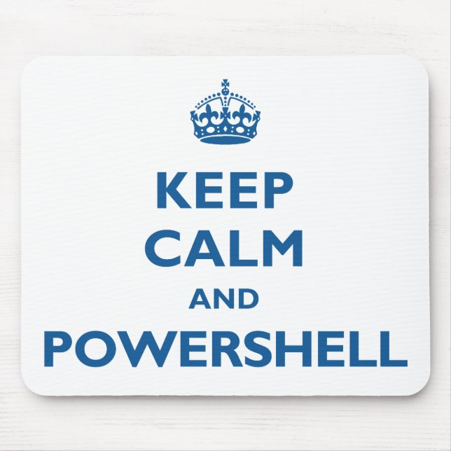 Behållalugn och PowerShell Mousepad Musmatta (Framsidan)