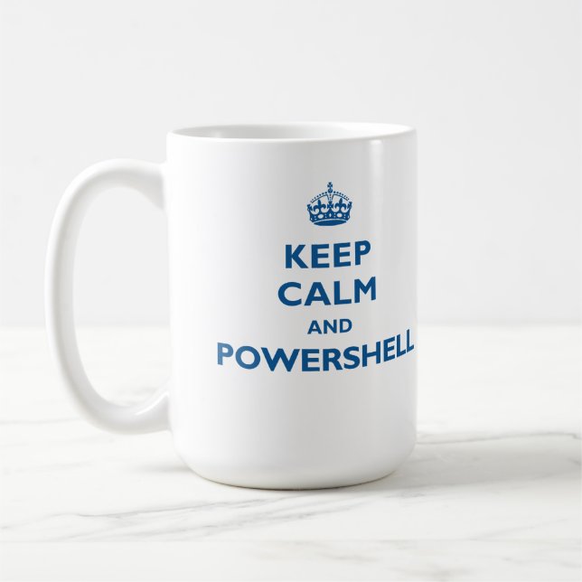 Behållalugn och PowerShell mugg (Vänster)