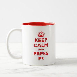 Behållalugn och press F5 Två-Tonad Mugg