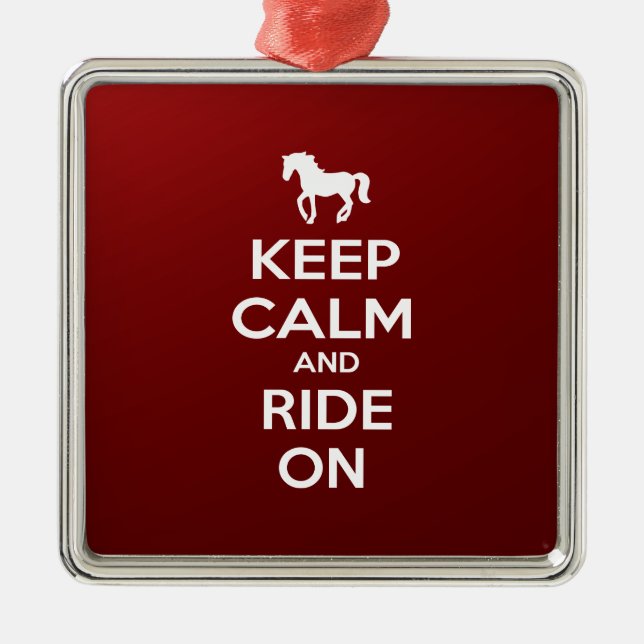 Behållalugn och ritt på julgransprydnad metall (Framsidan)