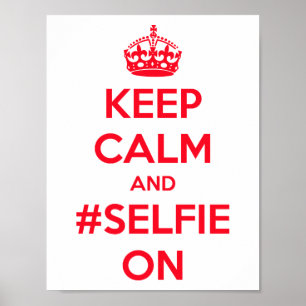Behållalugn och #selfie på poster