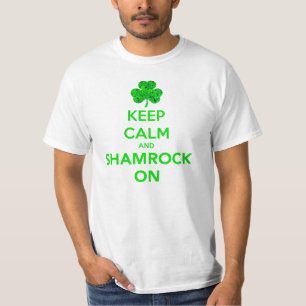 Behållalugn och Shamrock på T-tröja för Tröja