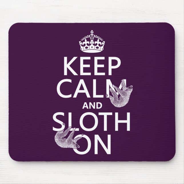 Behållalugn och Sloth på Musmatta (Framsidan)