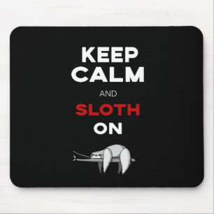 Behållalugn och Sloth på. Slothälskare. Rolig N Musmatta
