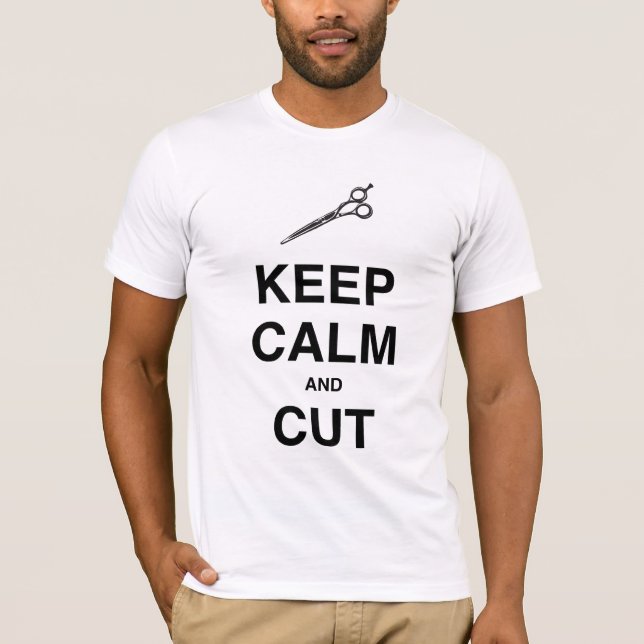 BEHÅLLALUGN OCH SNITT! T-SHIRT (Framsida)