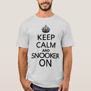 Behållalugn och Snooker på Tee Shirt