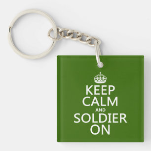 Behållalugn och soldat på (någon bakgrundsfärg