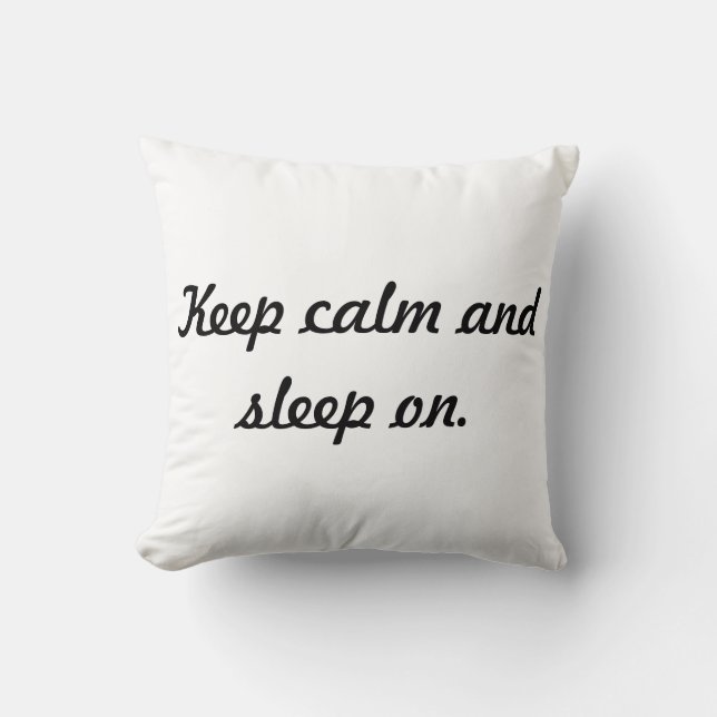 Behållalugn och sömn på. Kudde (Framsida)