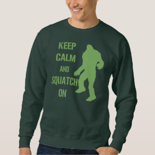 Behållalugn och Squatch på Lång Ärmad Tröja