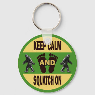 Behållalugn och Squatch på Nyckelring