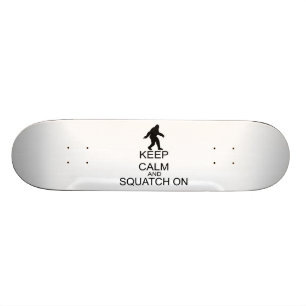 Behållalugn och Squatch på Old School Skateboard Bräda 18 Cm
