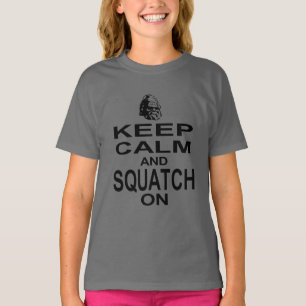 Behållalugn och Squatch på T Shirt