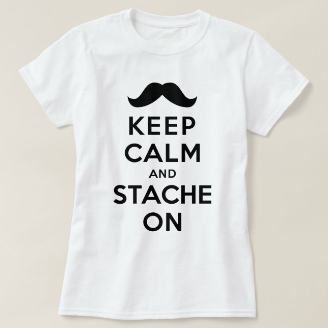 Behållalugn och Stache på Tröja (Design framsida)