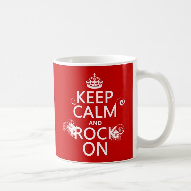 Behållalugn och sten på (någon bakgrundsfärg) kaffemugg (Höger)
