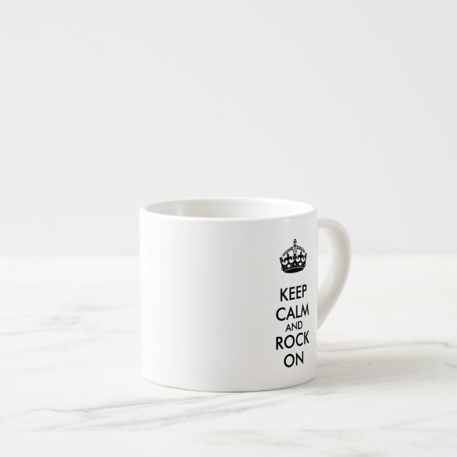 Behållalugn och sten på vitKraft papper Espressomugg (Framsida höger)
