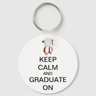 Behållalugn och student på Keychain Nyckelring